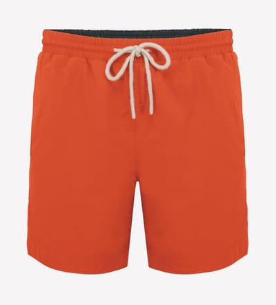 Ecologische zwemshort voor heren, kleur Paprika Rood/Oranje, NS706, Native Spirit, maat XL