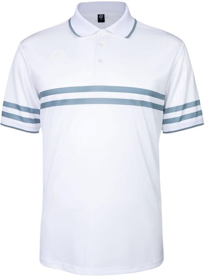 The Indian Maharadja Printed Stripe Polo Heren - Maat M
