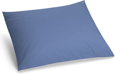 Yumeko kussensloop percal katoen sereen blauw 50x60 - Bio, eco & fairtrade - 1 stuk