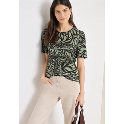 Shirt met patchworkprint