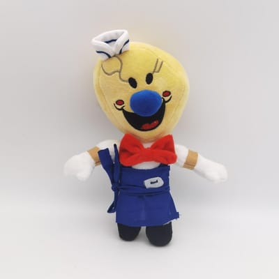 Nieuw 25cm IJslolly Staf Pluche Speelgoed Gevuld Zacht Speelgoed Cartoon Poppen Horror Spel Karakter Halloween Kerst Decoratie Cadeau Voor Kinderen beige