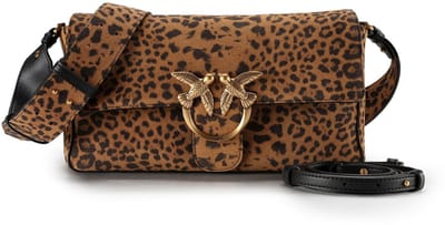 PINKO Slouchy Schoudertas Leer 27 cm - Dames - stampa macula