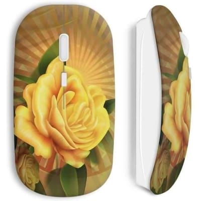 Souris sans fil Rose jaune