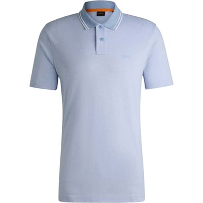 Boss Heren Peoxfordnew Poloshirt met korte mouwen (Blauw)