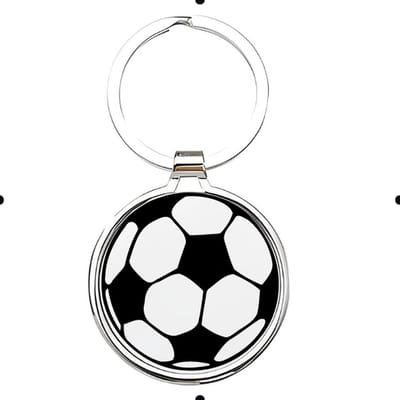 Akyol - Voetbal Sleutelhanger - voetbal - liefhebber - Cadeau - Sport - 2,5 x 2,5 CM
