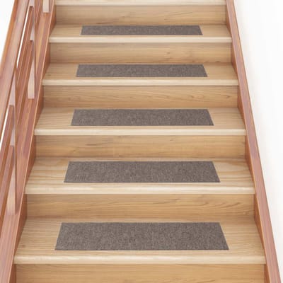 vidaXL - Trapmatten - zelfklevend - 15 - stuks - 76x20 - cm - beige - rechthoekig