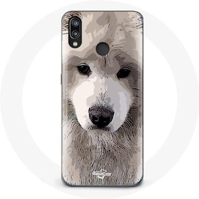 Coque - Huawei - P20 Lite - Souple - Gris - Samoyède gris