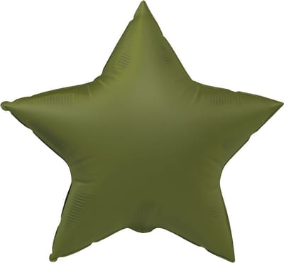 Folat - Folieballon Ster Olive green - 45 cm