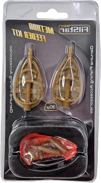Inline Method Feeder Kit - Visvoer Dispenser Set - Karper Vissen - Hollow Out Design - 30g 3 Stuks - Groen