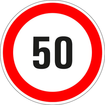 50 bord - kunststof 100 mm