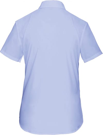 Kariban Overhemd in onderhoudsvriendelijk polykatoen-popeline korte mouwen dames K548 - Bright Sky - 3XL