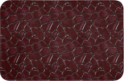 Badmat 60x40 cm - Antislip - Mozaïek - Tegel - Bordeauxrood - Badmatten voor badkamer - Badkamermat - Douchemat - Badkamer mat