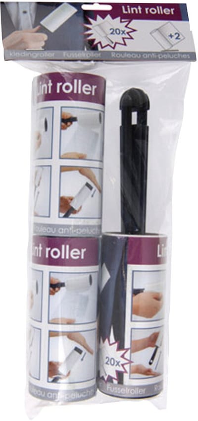 Kledingroller set - kleefroller - kledingborstel - pluizenroller voor kleding of meubel - pluizenverwijderaar