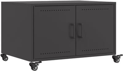 Salontafel - Koffietafel - Woonkamer Inrichting - Stevig Stalen Frame - 68x50x435 cm - Zwart