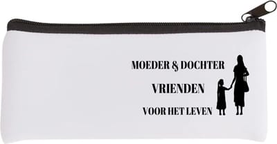Akyol - moeder en dochter vrienden voor het leven Etui - Dochter - moeder/dochter - moeder cadeautjes - moederdag - verjaardag - geschenk - kado - dochter - dochter artikelen - verjaardag dochter - 20 bij 9 cm