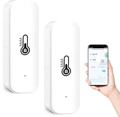 2-Pack Slimme Wifi Thermometer Hygrometer met Monitoring en Alarm