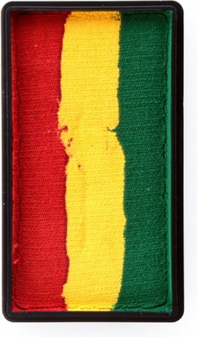 PXP Professional Colours 28 gram one stroke Funky Rasta - Rood Geel Groen Carnaval