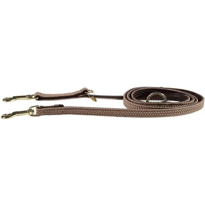 Kentucky Dogwear - Gevlochten Nylon presentatielijn hond beige size S 2m