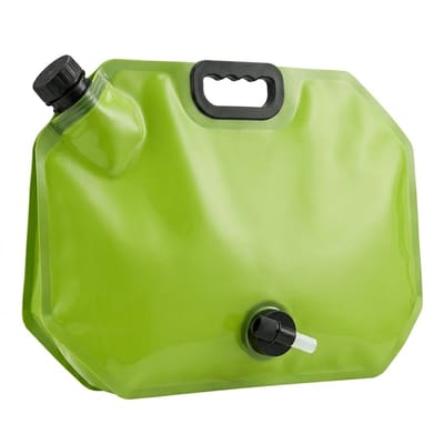 Groene waterzak draagbare opvouwbare watercontainer 8 liter met kraan en handgreep geschikt voor kamperen wandelen reizen en buitenactiviteiten inklapbare water opberg tas met schenktuit