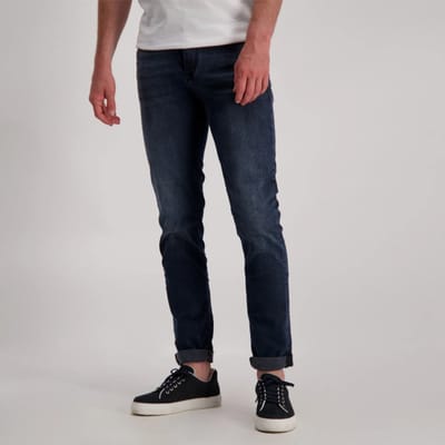 Cars blauwe heren jeans   Stonewash wassing   Slim Fit   5-Pocket zakken   Knoop- en ritssluiting   Regular waist Blauw 40/34