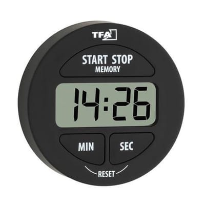 TFA Dostmann 38.2022.01 Timer Zwart Digitaal