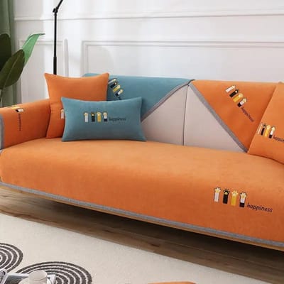 Nordische Leuke Katten Prints Sofa Kussen Universeel Antislip Effen Kleur Bankhoezen voor Woonkamer L-vormige Bank Handdoek Beschermer 1pc 45x45 pillowcase