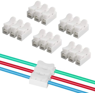 60 Stuks Premium Veerdraden Koppelingen, Snelle Aansluitblok voor Elektrische Kabels, Ideaal voor LED Strips en Elektronische Projecten