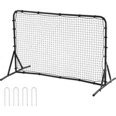 VEVOR Soccer Rebound Net 6 x 4 voet Draagbaar trainingscadeau, dubbelzijdig reboundnet, voetbaltrainingsapparatuur, hulpmiddelen en uitrusting voor alle leeftijden Kick-Back Rebounder
