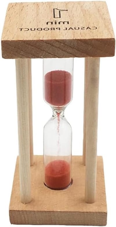 Zandloper met Rode Zand voor Koken, Spelen en Decoratie - Perfecte Timer voor Bureau, Woonkamer en Slaapkamer