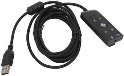 Dailygoody - USB Naar 3.5mm Jack Audio Adapter - 7.1 Kanaal Geluidskaart - Ideaal voor Gaming - 2 Meter Kabel - USB Naar Aux Converter - Geschikt voor