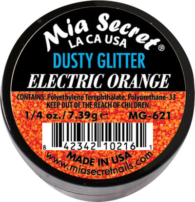 Alpha & Dust Glitter Acrylpoeder Electric Orange