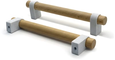 Home 3D ® - Handgrepen Stracciatella - 2 Stuks - 96mm – Beukenhout – Gemaakt in Nederland – Inclusief Schroeven - Voor Keuken, Kast en Meubel