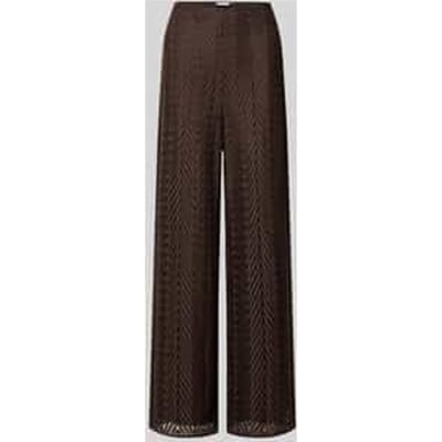 Pantalon met wijde pijpen in verfijnde kant voor dames COMMA