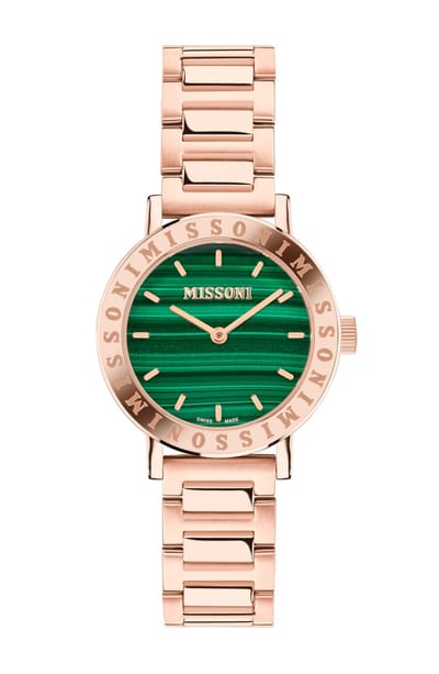 Missoni Lucky Stones MWECA0223 Horloge - Staal - Rosékleurig - Ø 34 mm