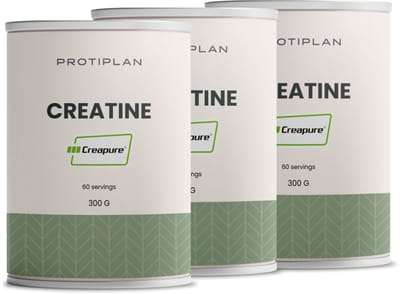 Protiplan - Creatine Unflavoured 100% Creapure® - 3 stuks - 3 x 300 g - Supplement