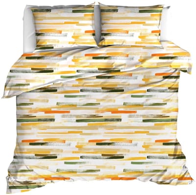 Moodit Dekbedovertrek Odil Flynn Sand - 240 x 220 + 2x 60 x 70 cm - Multkleur - Katoen