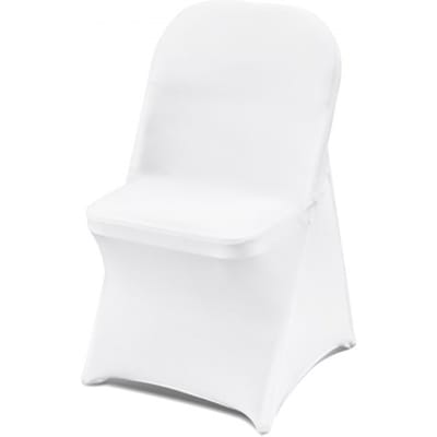 VEVOR 12 Stuks Stoelhoezen Wit, Universele Stoelhoezen, Stoelhoezen Elastisch, Elastaan ​​Stoelhoes Max. 444 X 330 X 838 mm voor Bruiloften, Feesten, Feesten, Hotels, Stoelbescherming Stoelhoes Spandex