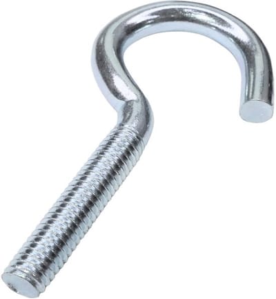 Allecto - 10-delige Set Schroefhaken M6x60 - Verzinkt Staal - Diy