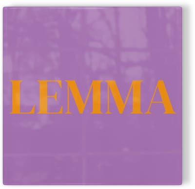 Tegeltje Haarlem Lemma - paars oranje - tegeltje stad - tegeltje met tekst