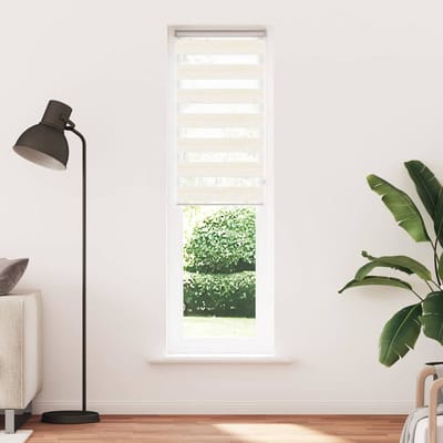 vidaXL - Zebra - rolgordijn - 65x230 - cm - stofbreedte - 60,9 - cm - marmerbeige