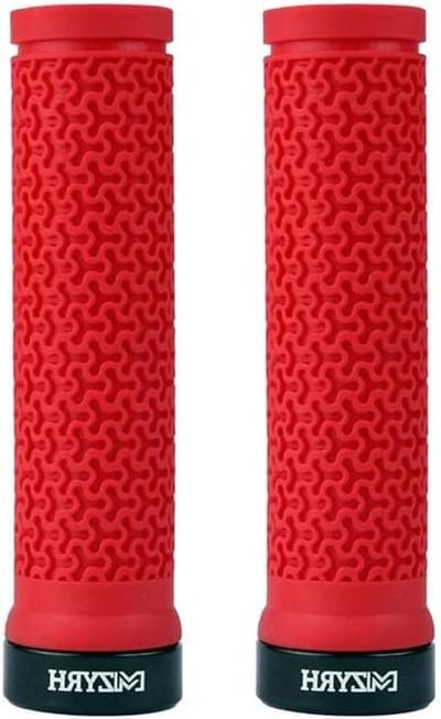 Fiets Handvatten - Stuur Grips - Veilig Fietsen - Aluminium Lock Ring - 131 mm Lengte - Zwart
