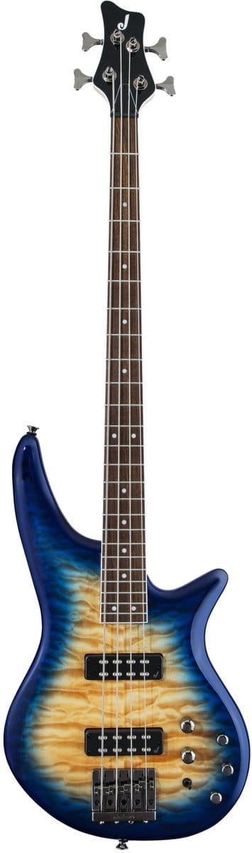 Jackson JS Series Spectra Bass JS3Q (Amber Blue Burst) - Elektrische basgitaar
