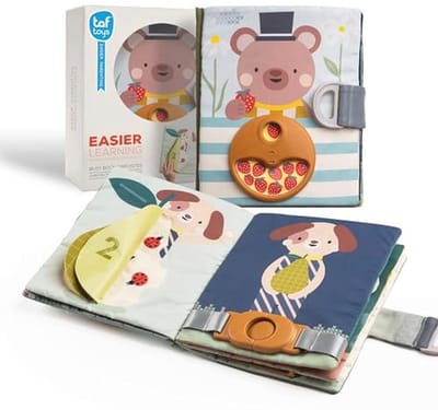 Activiteitenboek voor Peuters - Zachte Doek Touch & Feel Boek voor Vroeg Leren