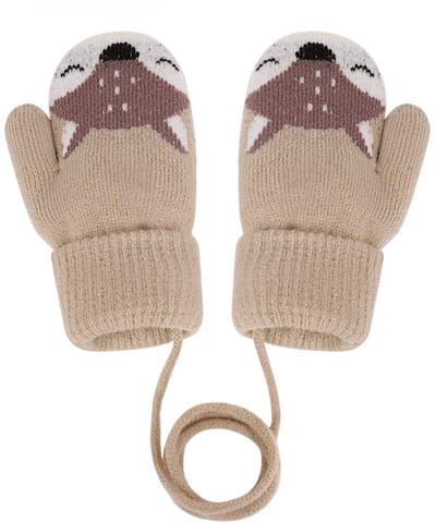 Ynkkvre - Wanten - Winterwanten - Thermo wanten - Gebreide wanten - Kinderwanten - Vosjes Design - Verstelbare Koord - Dubbel Gebreid