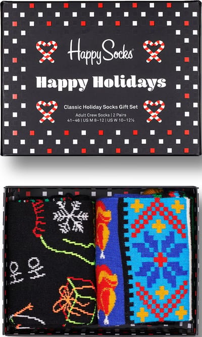 Happy Socks unisex ho ho ho giftbox 2P multi