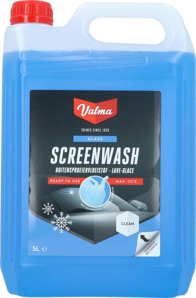 Valma WK05S Ruitensproeiervloeistof Antivries - -Kant&Klaar - Bescherming tot -20°C - Beschermt tegen herbevriezen - Verwijdert insecten en aanslag - 5 Liter
