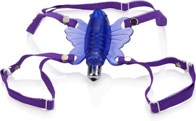 California Exotic Novelties Wire Venus Butterfly - Vibrerend Slipje - Paars - Ø 90 mm