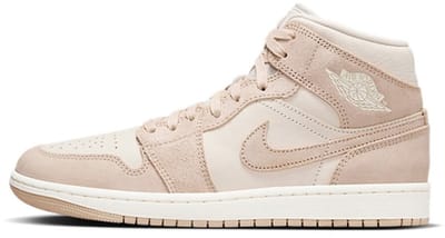 Sneakers Nike Baskets Air Jordan 1 Mid SE Legend Light Brown cuir