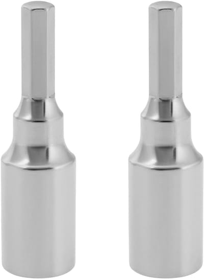 SnelShoppen - 2Pcs 4mm naar 6.35mm (1/4") Magnetische Hex Bit Converter voor Handmatige en Elektrische Schroefmachines, Hoogwaardige Materialen, Sterk
