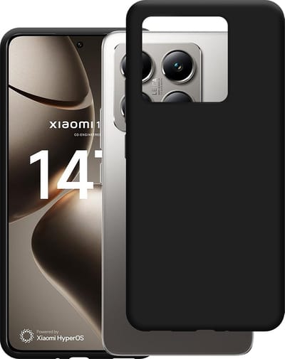Cazy hoesje geschikt voor Xiaomi 14T Hoesje Siliconen - Flexibele Case - Zwart